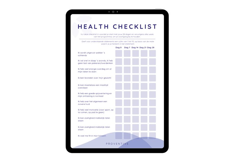 Health Checklist